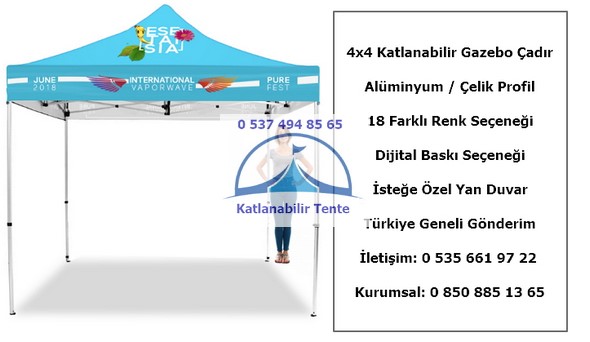 4x4 Katlanabilir Tente